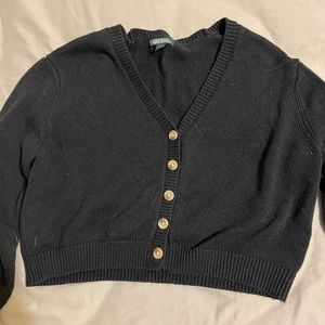 Wild Fable Cropped Button Up Sweater